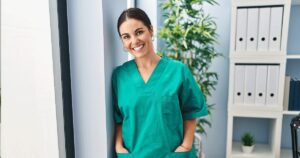 Healthcare professional ready to answer questions about the risks of abortion.